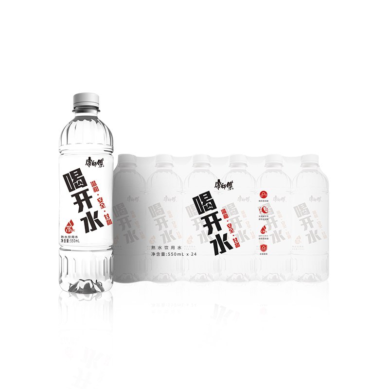 康师傅 喝开水550ml*24瓶 熟水温和 饮用水