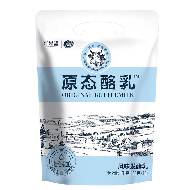 京东 限地区新希望 原态酪乳原味100g*10袋，