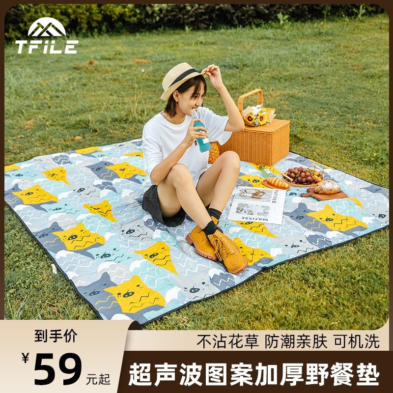 19元【TFILE旗舰店】加厚防水便携户外野餐沙滩垫)NzC42A4XQ7H)/ CZ11/
