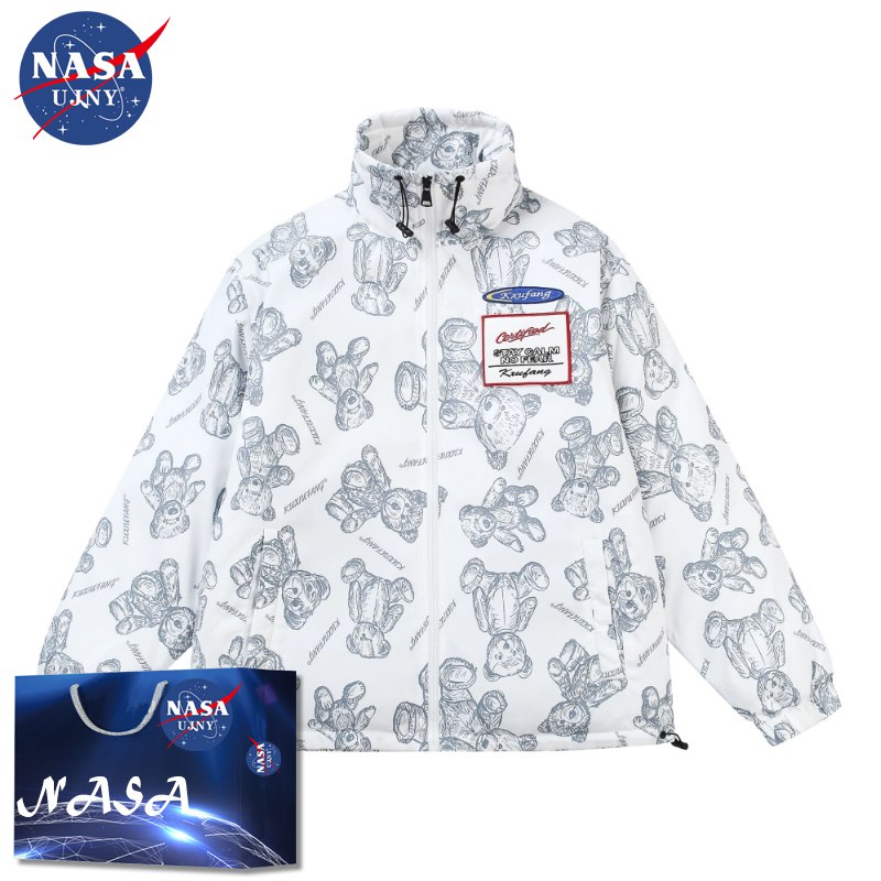 158元 NASA联名情侣羽绒服(DYht2wiuHnl) CZ0000/CZ000甄选90%优质白鸭绒手感顺滑，挺括有型！