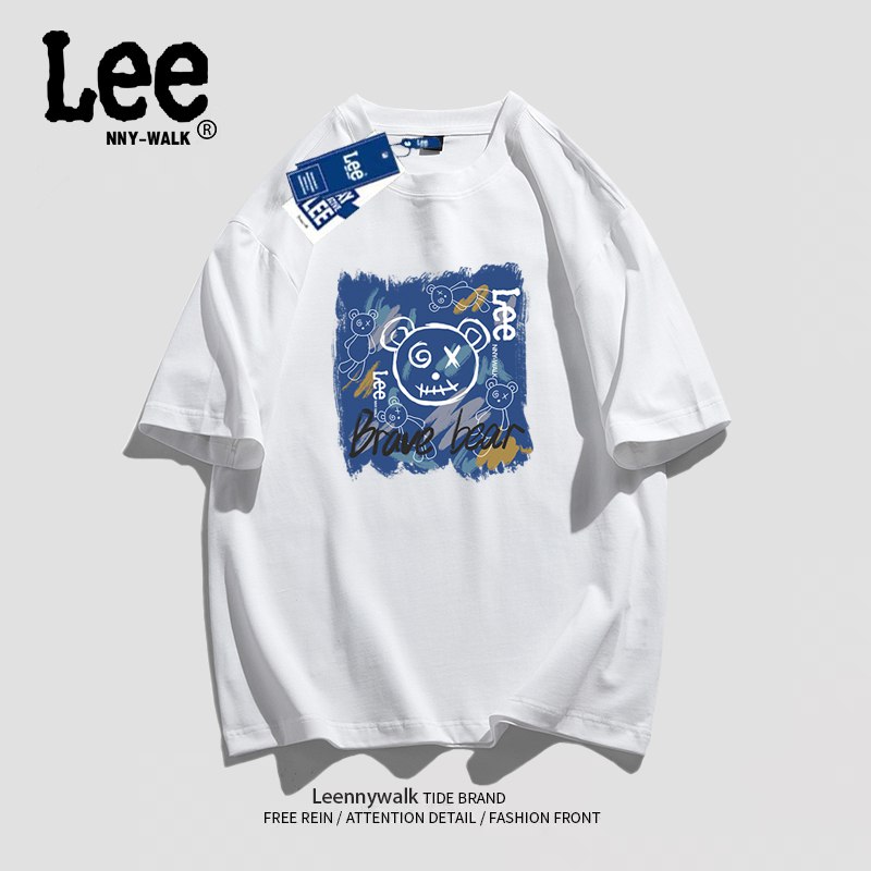 29.9亓 Lee联名款短袖男士夏季情侣衣￡YCoX2PFkrA8$
