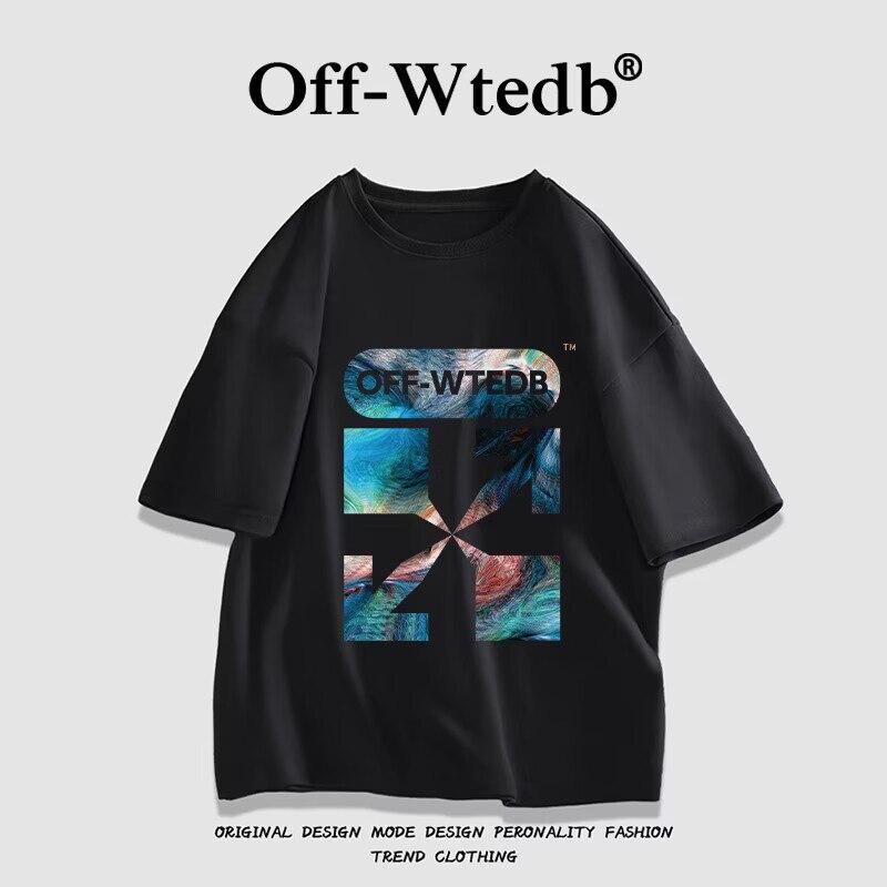 0点开始 领券后 39.9元【OFF-WTEDB联名款】情侣圆领纯棉重磅欧美风T恤)RtoQdPTraKs)/ CZ11//上百种款式！大部分是新品！