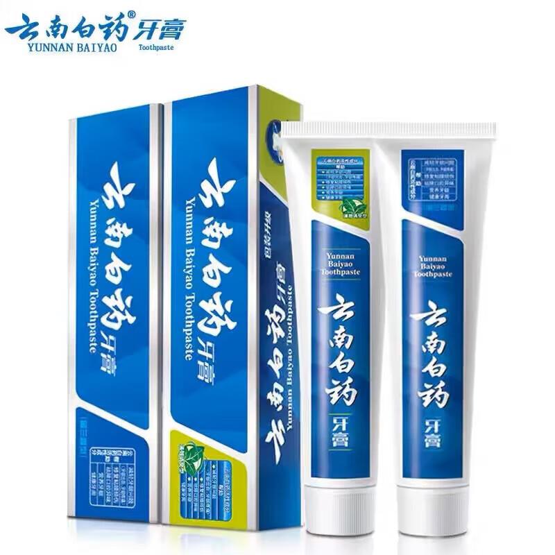云南白药牙膏CJK薄荷香型2支