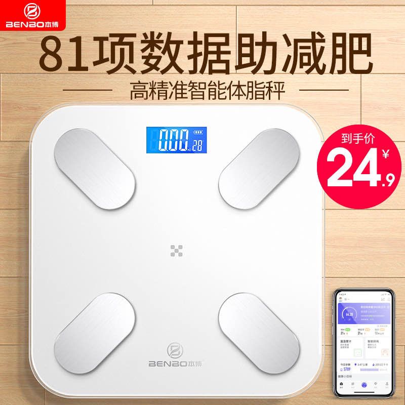 19.9元 本博智能电子体脂秤(evWTXlSihMg)/