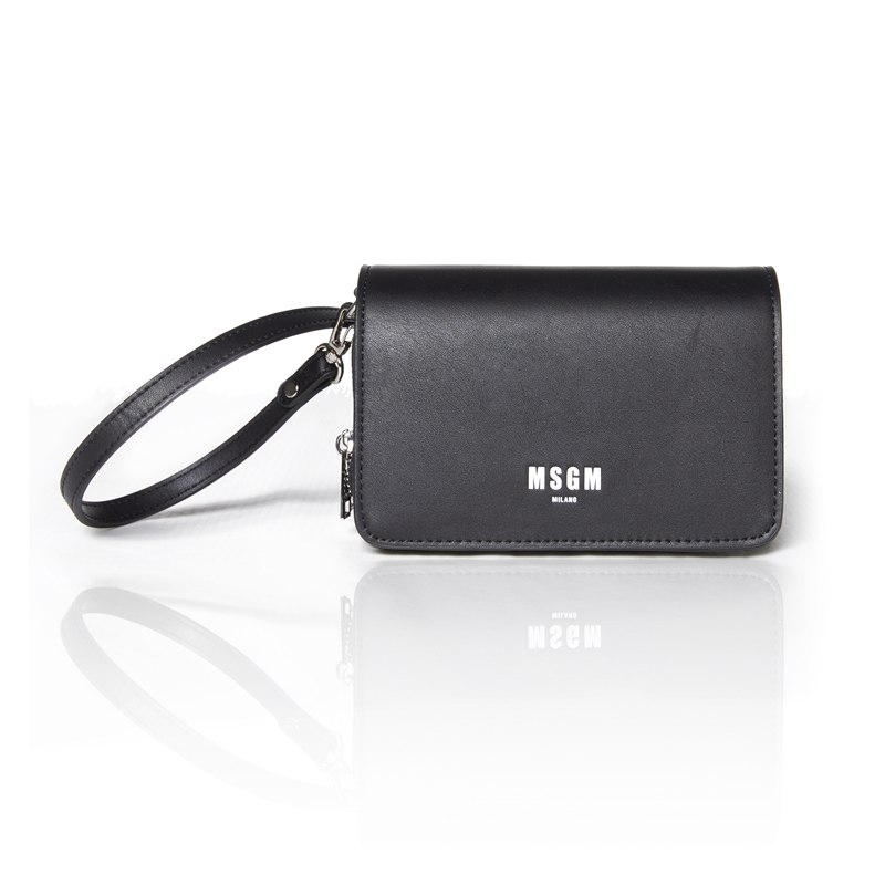 MSGM 女包 女士时尚潮流纯色单肩斜跨包 黑色 2841MDZ850 055 99