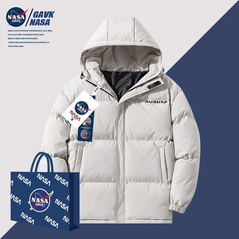 0点79.8元【GAVK旗舰店】NASA联名款宽松情侣棉服(90VK2C4i4Qm)/ CZ11干净帅气，好搭的轻熟风