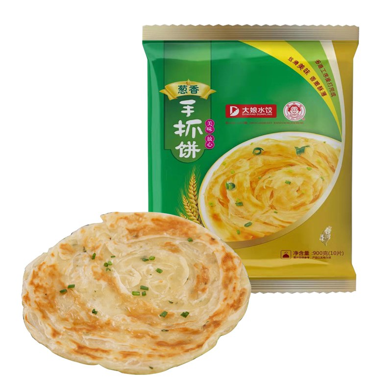 吴大娘 葱香味手抓饼 1800g (20片装 