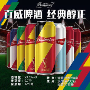 35💵   史低神价留意!百威啤酒官方旗舰店百威FIFA世界杯纪念450ml*10听)4nobdqrKXYN)/ CZ11//---全品券 d.618day.com/618