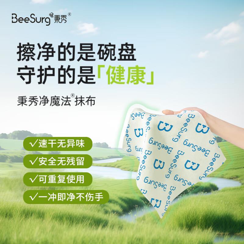 秉秀魔法抹布抗菌植物纤维3片装，1 