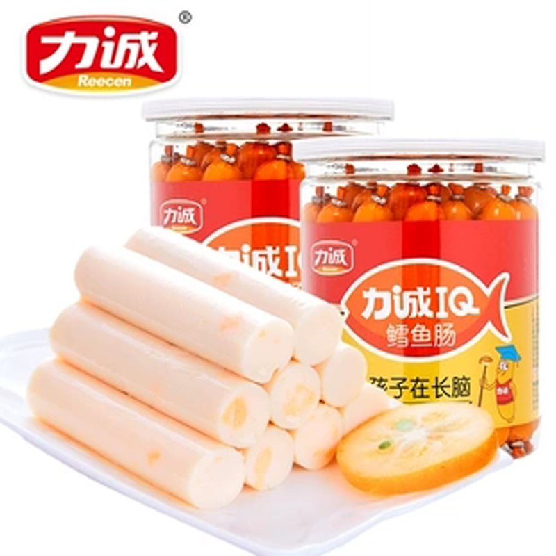21.9元 力诚食品旗舰店力诚鳕鱼肠芝士肉肠10g×24支健康营养零食宝宝火腿肠￥caN72PBYUyr￥