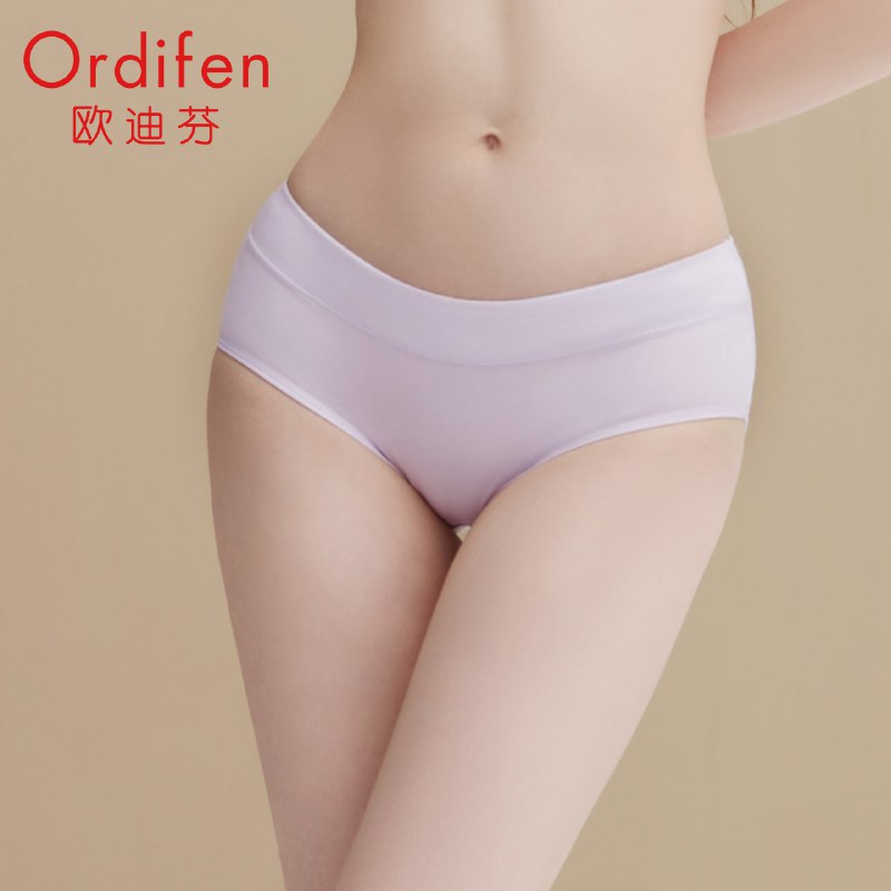 3件49元【欧迪芬官方店】欧迪芬女无痕纯棉薄内裤3条￥vcaY2Q5VLyz￥/ 贴身衣物还是买大牌子靠谱夏天快到了 多买几条换洗着穿
