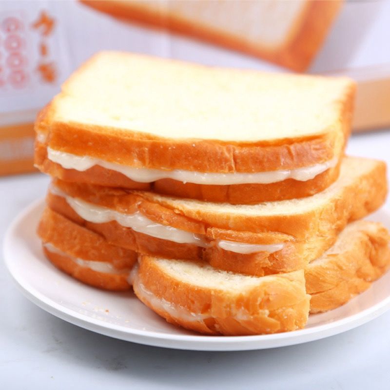 乳酸菌炼乳沙拉夹心吐司面包片切片营养早餐点心休闲零食整箱批发，4.9元