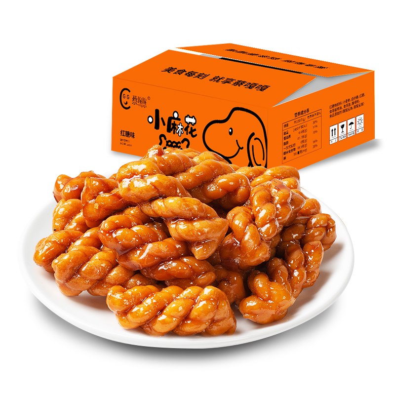 5.9元 蔡嘎嘎小麻花400g(H6MbX0zhKMF)/