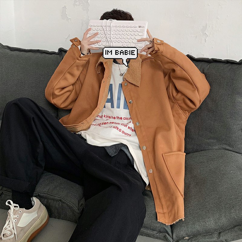 0点开始  拍下58元胖胖哥复古羊羔绒外套(6yEYcI4kjpY)/