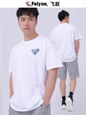 0点开始 拍4件 79.96💵 飞跃夏季纯棉印花短袖)wqpwdF7dyHA)/ CZ11//