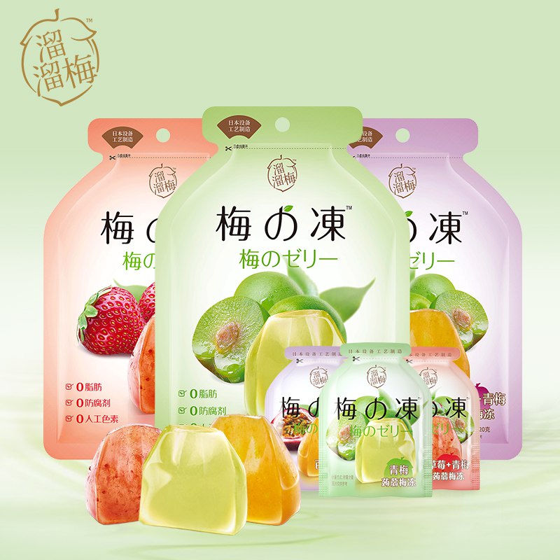 0点后下单 先领券15.9元溜溜梅蒟蒻梅の冻120g*3袋￥uShx2i3BTrq￥/ 0脂0防腐剂 可以用来代餐哦