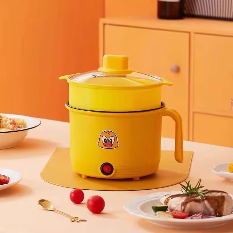 19.9💵 第三个选项!多功能家用电煮锅1.8L*1个)JQhZWeAZTcn)/ CZ1111/宿舍家用 多功能电煮锅煮饭炖汤爆炒蒸煮都可以