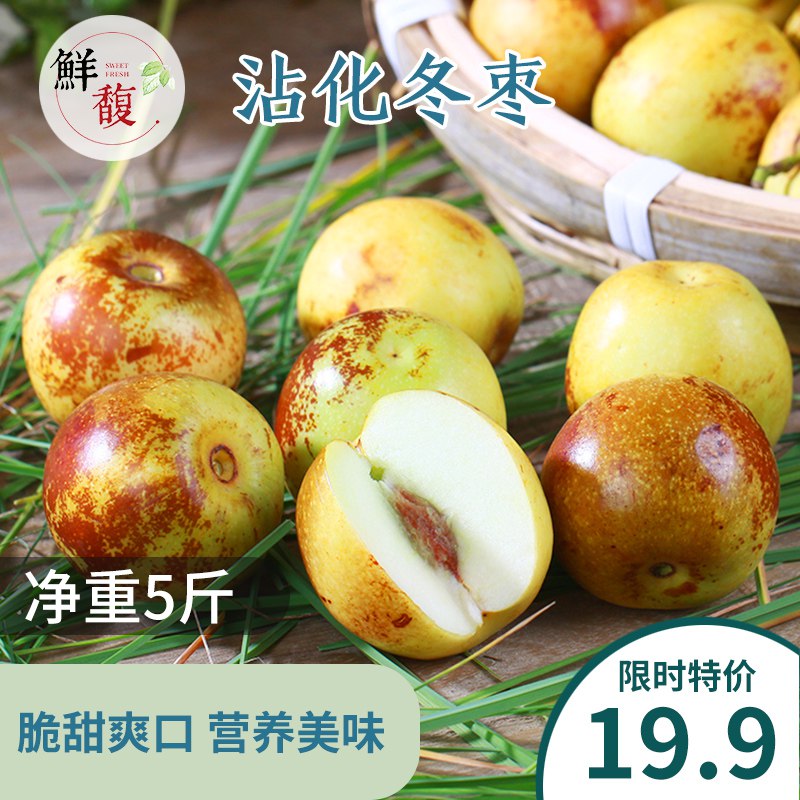 山东特产现摘香脆甜冬枣5斤  (bB7hcV50SWi)    19.9元