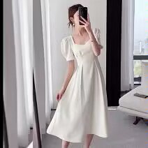 98💵伊姿诗航旗舰店 泡泡袖中长款连衣裙)FFGadGt7s7K)/ CZ11//:/