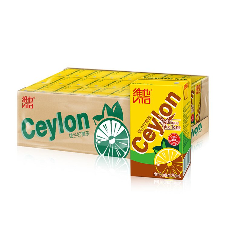【京东自营】维他奶维他锡兰柠檬茶饮料250ml*24盒锡兰原叶红茶店铺首页领109-10元券