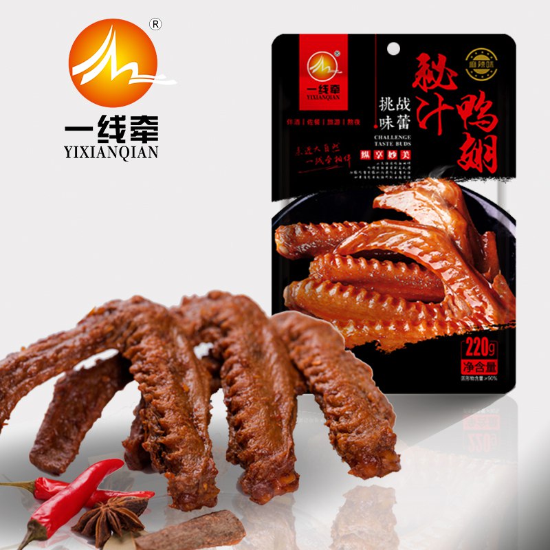 一线牵秘汁鸭翅麻辣味220g