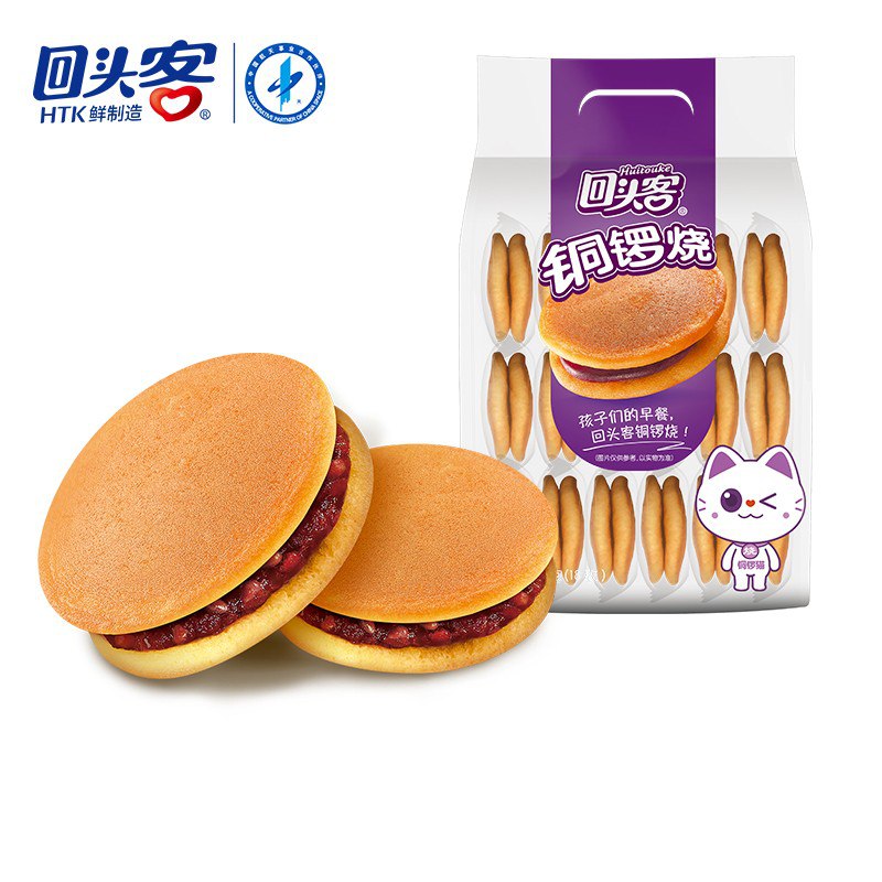 【京东自营】回头客 铜锣烧红豆味288g