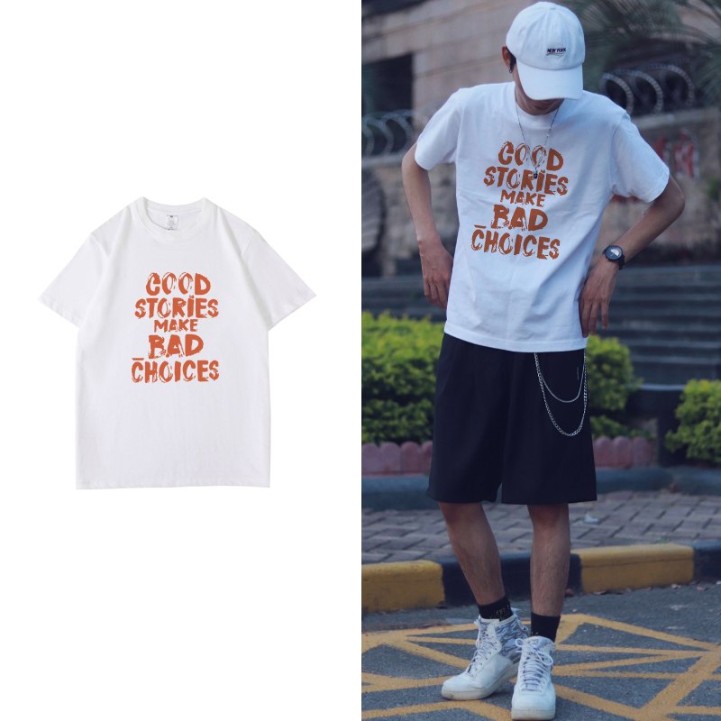 3件  拍3件到手39.9元【蕾夏娇旗舰店】夏季纯棉港风百搭情侣T恤(JM1FXWWdWPu)/