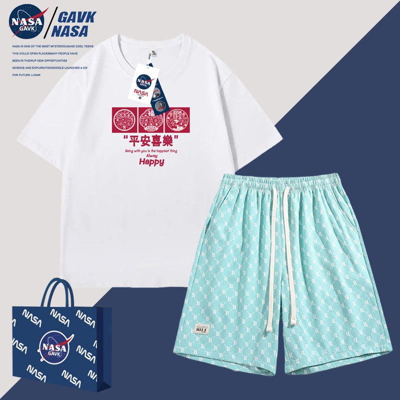 59.8元  近百种款式任选NASA GAVK纯棉T桖短裤套装)bi2ldm8YFtW)/ CZ11/送袋子 有防盗扣授权书