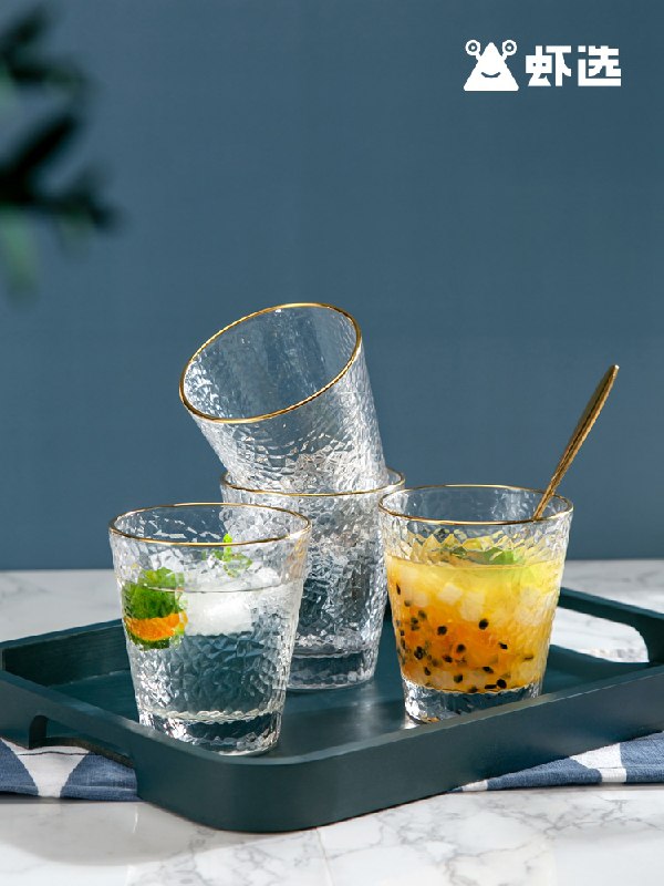 0点后下单 先领券 8.9元虾选锤纹玻璃杯350ml*2只(6mWWXfUu7Dh)/