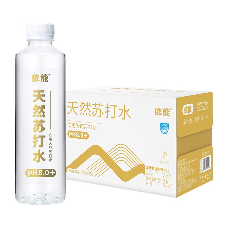 33.9💵 依能天然苏打水弱碱性饮用水400ml*15瓶)HMl0dFORom8)/ CZ11/