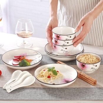 希望之花 家用碗盘餐具套装