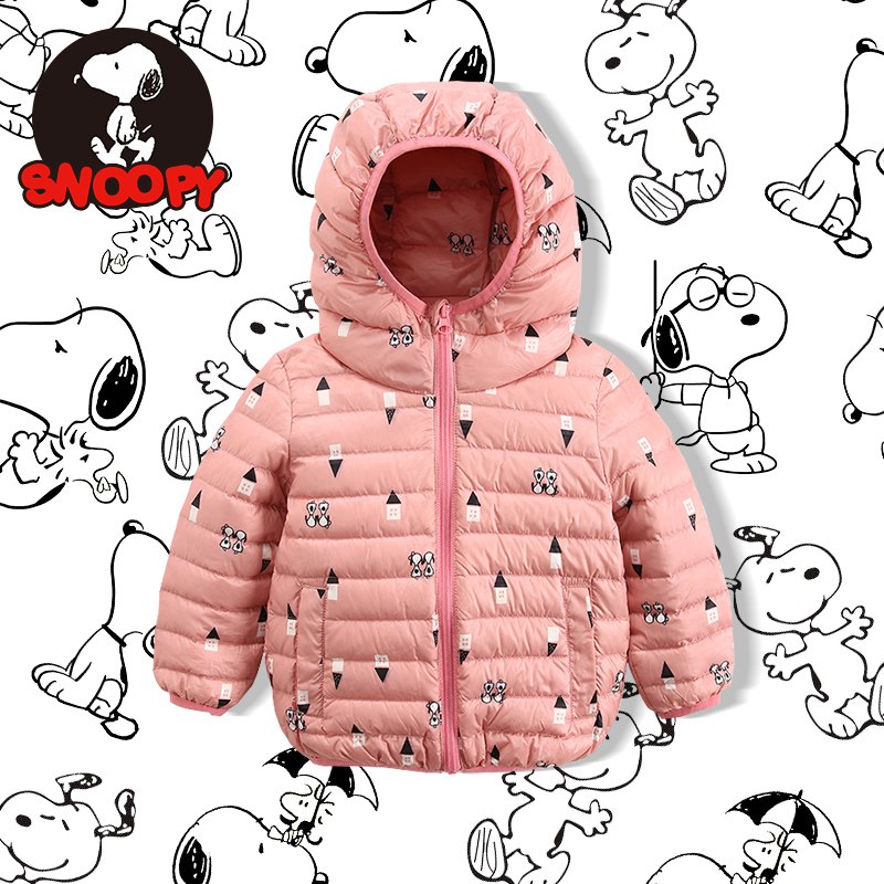 129 大牌史努比SNOOPY儿童羽绒服110-140M多色,可叠全-品